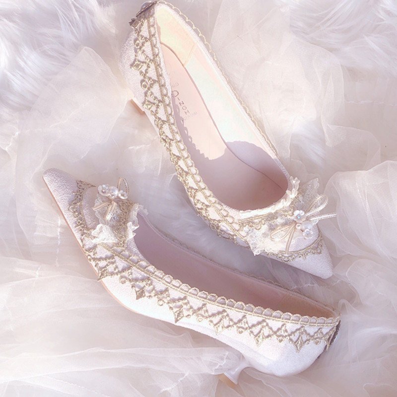 Court Heel Pointed - Туфли женские в стиле Лолиты, на