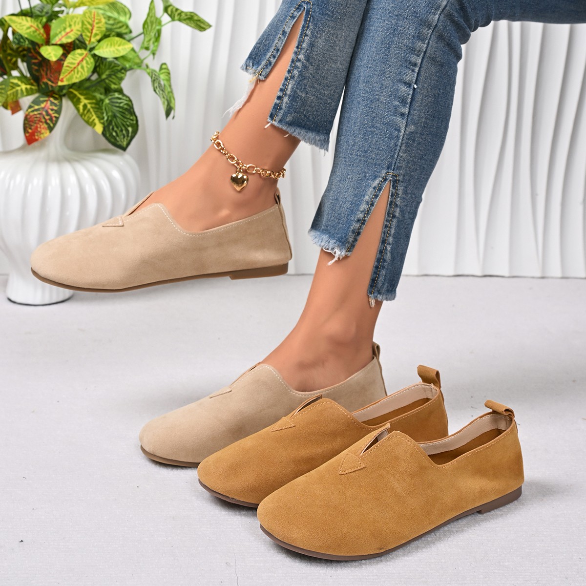 Women Shoes Quick Delivery - Женские туфли без каблука, слипоны с