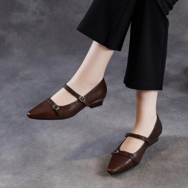 Коричнево-черные женские туфли – обзор и цена Shoes For Women Flats