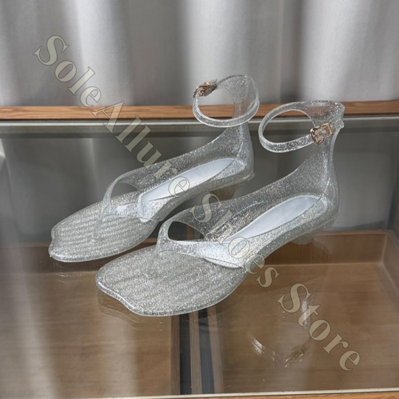 Блестящие желейные сандалии с  – обзор и цена Jelly Sandal Women