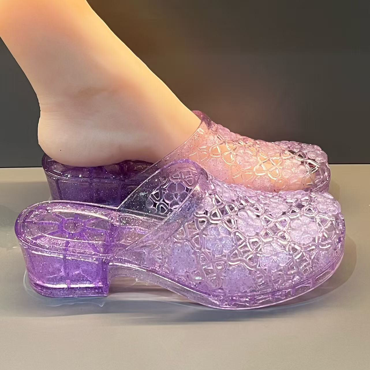Новые женские сандалии с вырез – обзор и цена Jelly Sandal Women